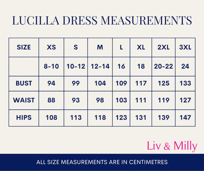 Liv & Milly Lucilla Dress - Navy