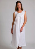 Arabella White Sleeveless Nightie