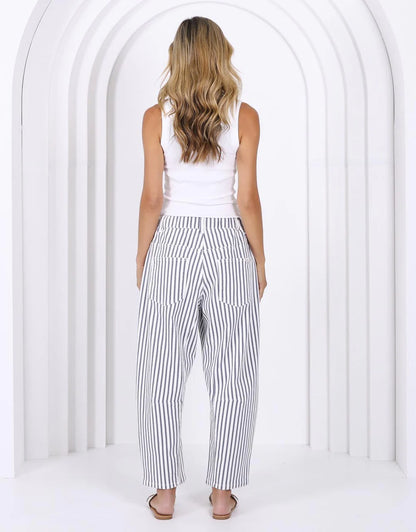 Carter Barrel Jean - Blue Stripe