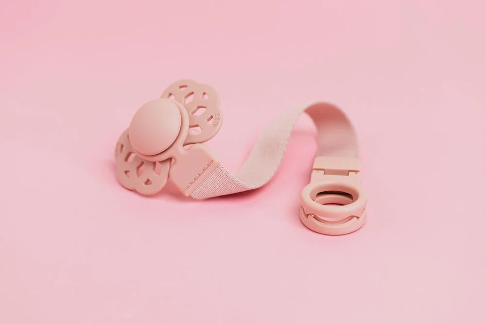 Bibs Pacifier Clip Loop - Blush