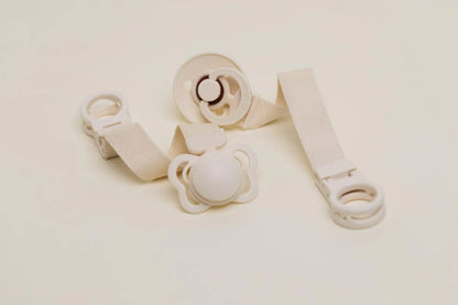 Bibs Pacifier Clip Loop - Ivory