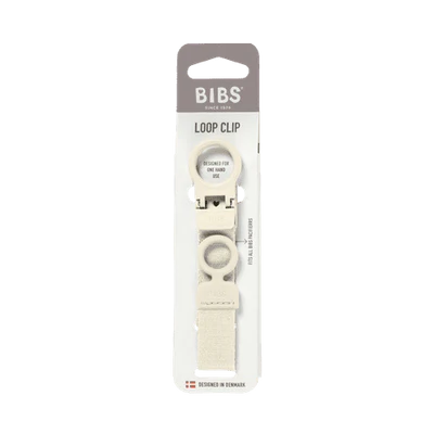 Bibs Pacifier Clip Loop - Ivory