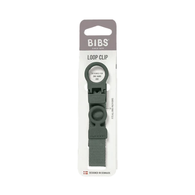 Bibs Pacifier Clip Loop - Pine