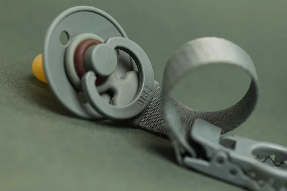 Bibs Pacifier Clip Loop - Pine