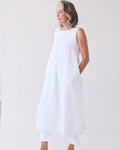 Eva's Sunday Paloma Sleeveless Dress - White