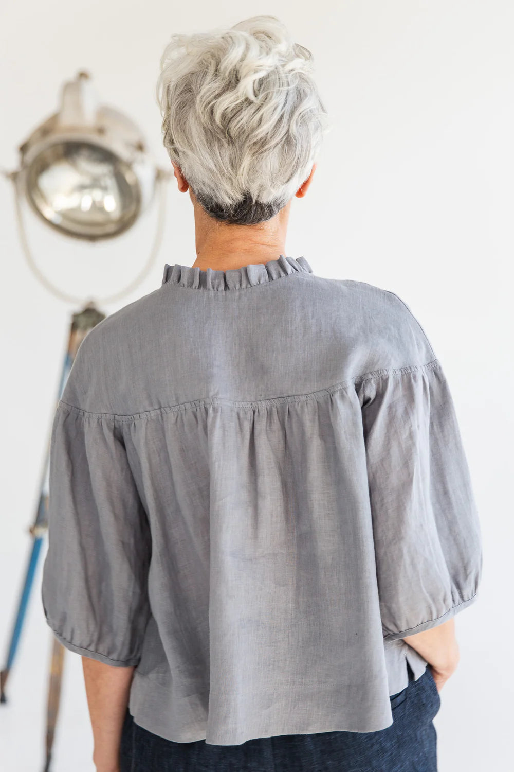 Eva's Sunday Peggie Top - Bluebell