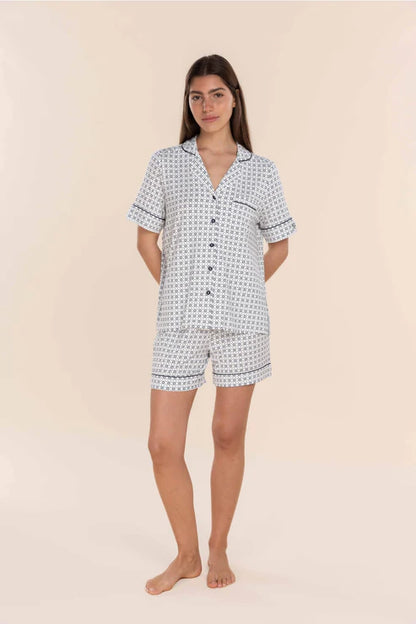 Gingerlilly Penelope Bamboo Short Set - Navy