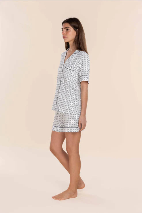 Gingerlilly Penelope Bamboo Short Set - Navy