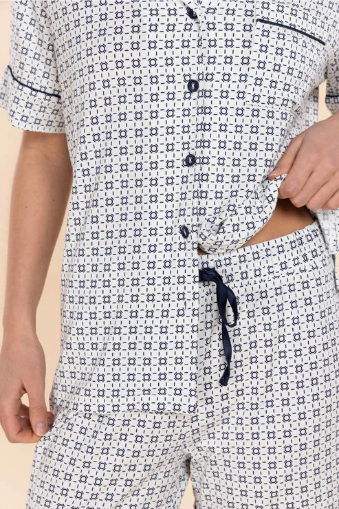 Gingerlilly Penelope Bamboo Short Set - Navy