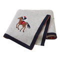 Polo Grey Baby Blanket