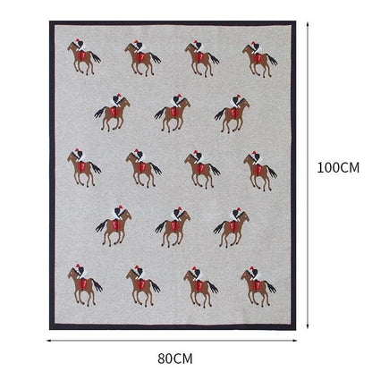 Polo Grey Baby Blanket