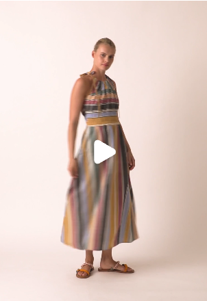 Nancybird Sadie Dress - Atlas Stripe