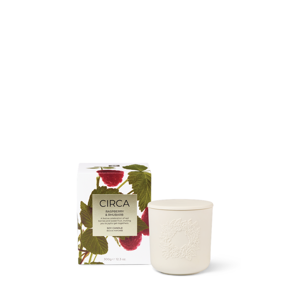 CIRCA - Raspberry & Rhubarb Soy Candle 300g