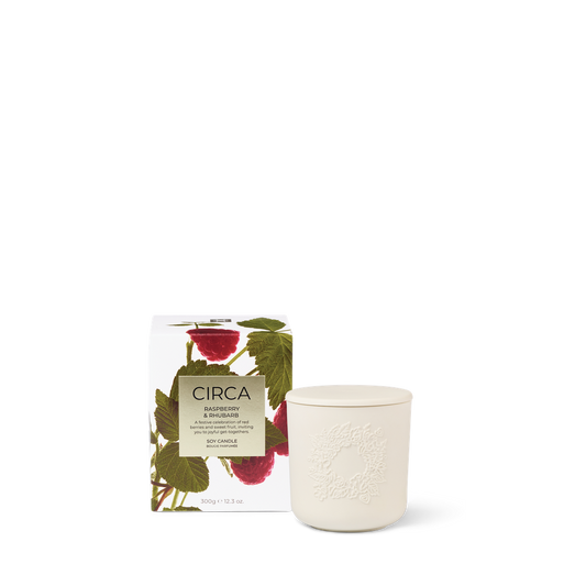 CIRCA - Raspberry & Rhubarb Soy Candle 300g
