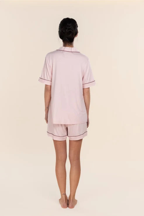 Gingerlilly Sadie Bamboo Short PJ Set - Pink