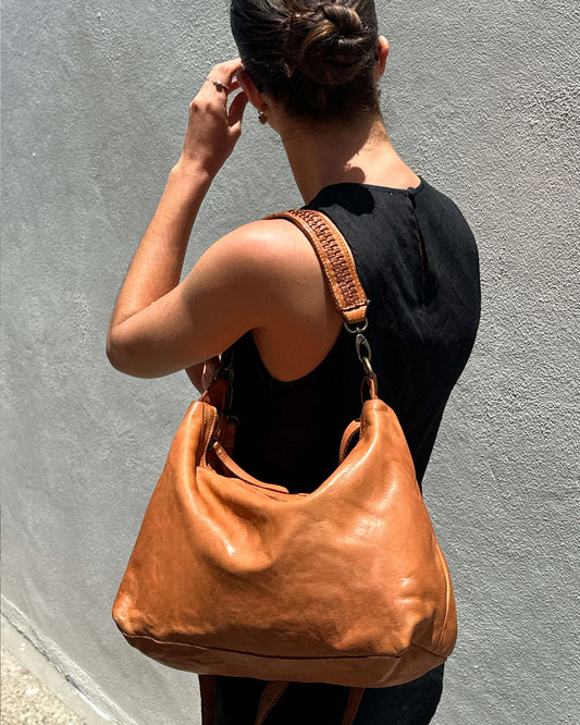 Juju & Co. Signature Slouchy Bag Tan