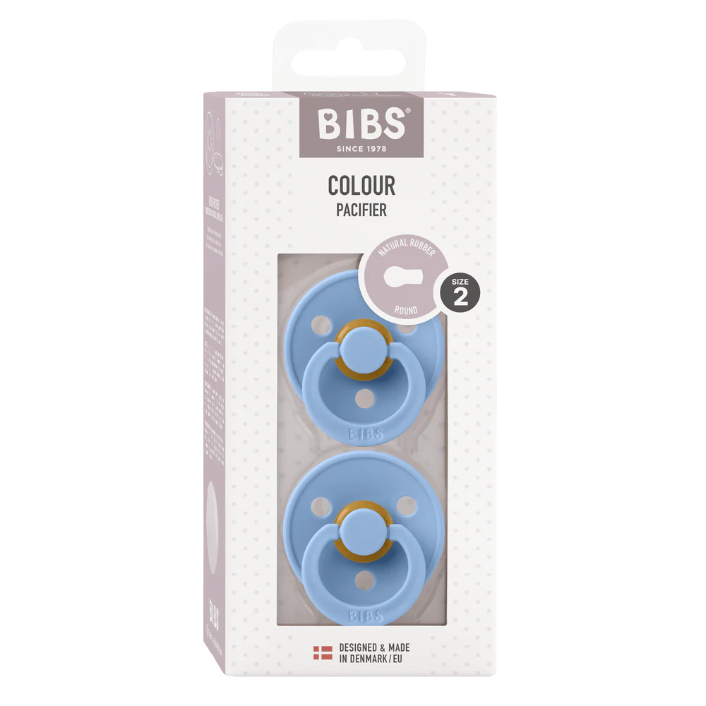 BIBS Colour Dummy - Sky Blue (2 Pack)