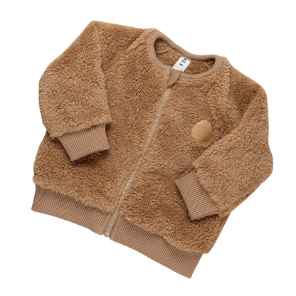 Huxbaby Teddy Bear Fur Jacket