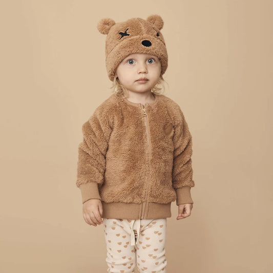 Huxbaby Teddy Bear Fur Jacket