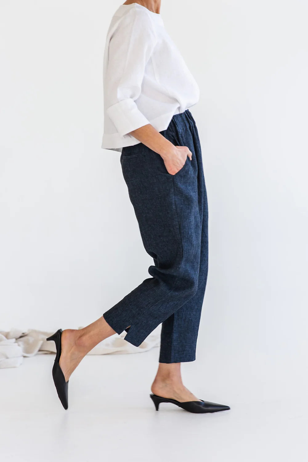 Eva's Sunday Teddy Pant - Navy
