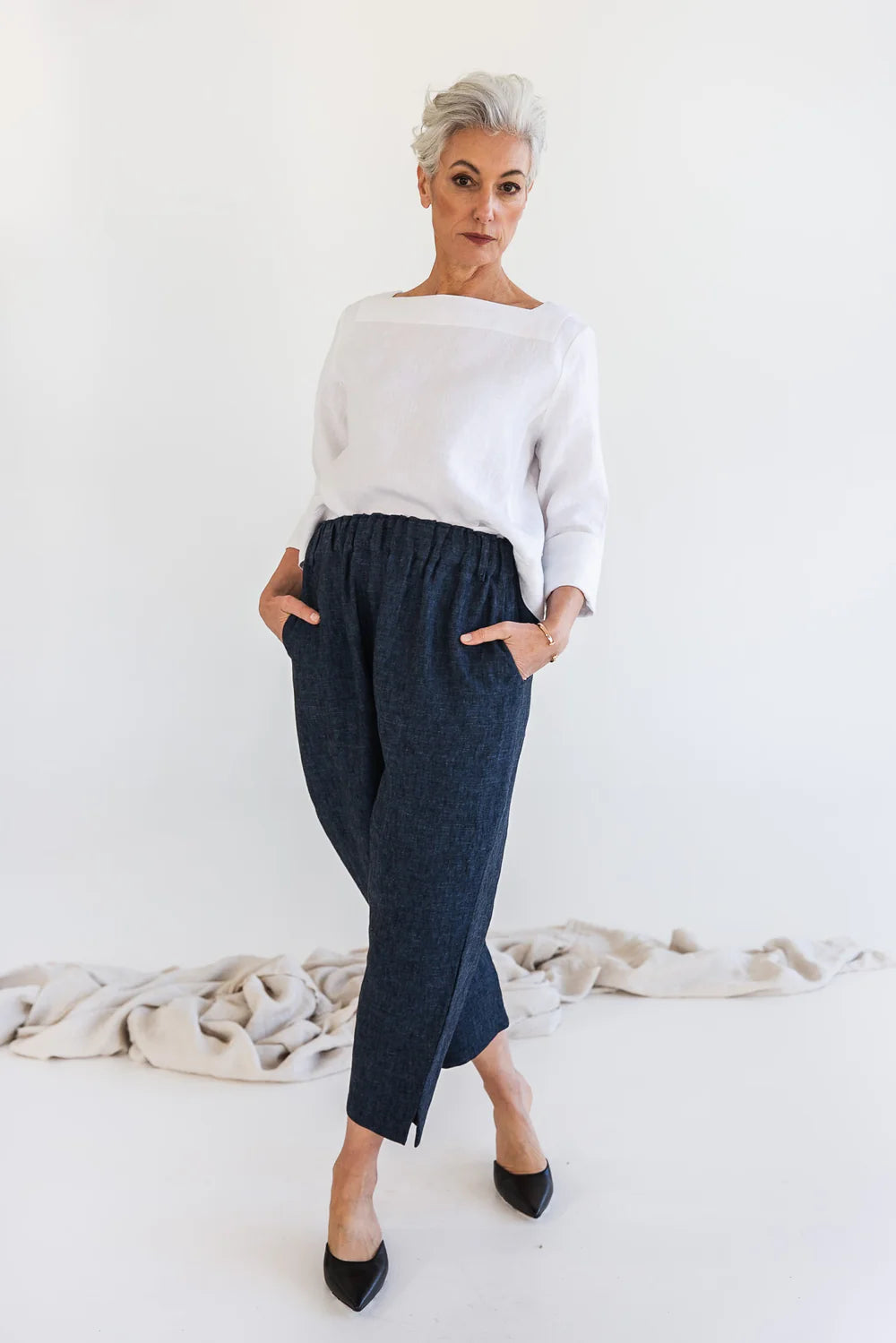 Eva's Sunday Teddy Pant - Navy