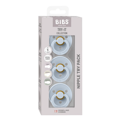 Bibs Try-it Colour 3pk - Baby Blue