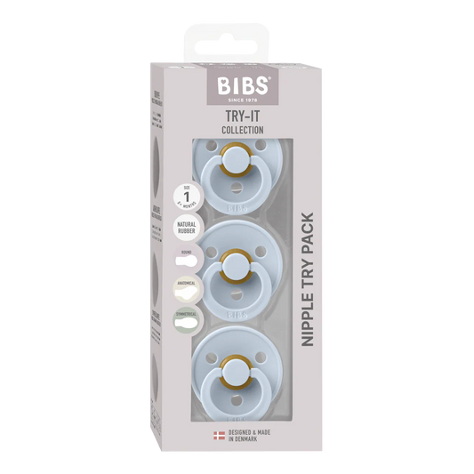 Bibs Try-it Colour 3pk - Baby Blue