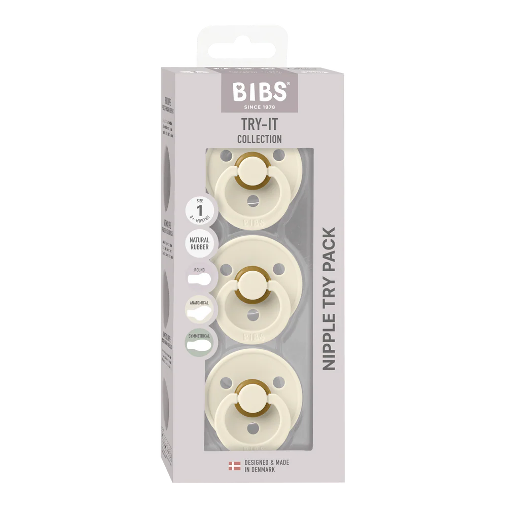 Bibs Try-it Colour 3pk - Ivory