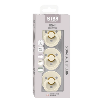 Bibs Try-it Colour 3pk - Ivory