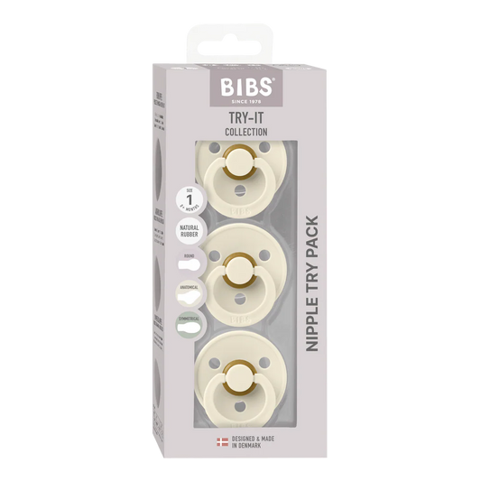 Bibs Try-it Colour 3pk - Ivory