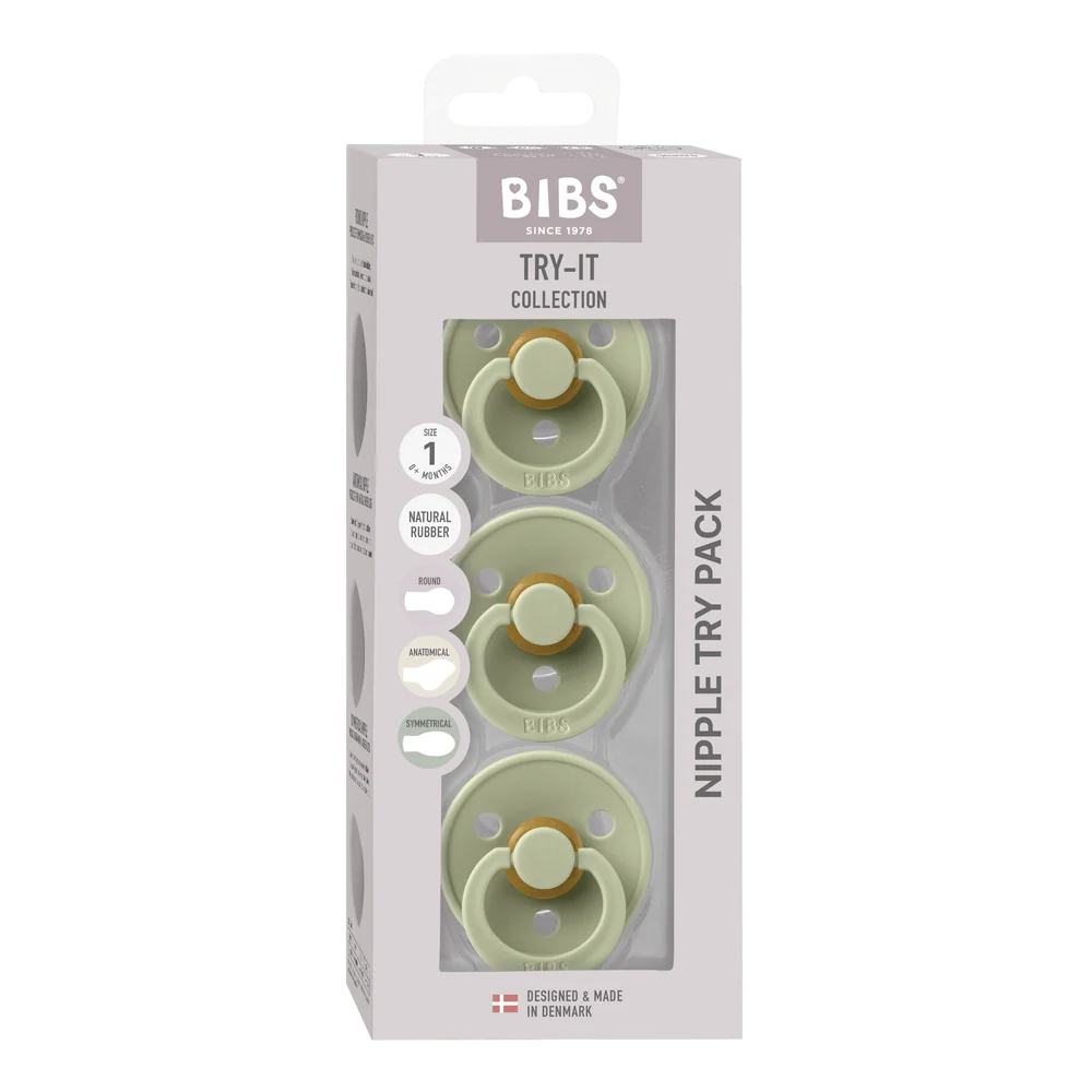 Bibs Try-it Colour 3pk - Sage
