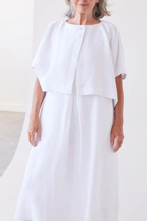 Eva's Sunday Tussie Capelet - White