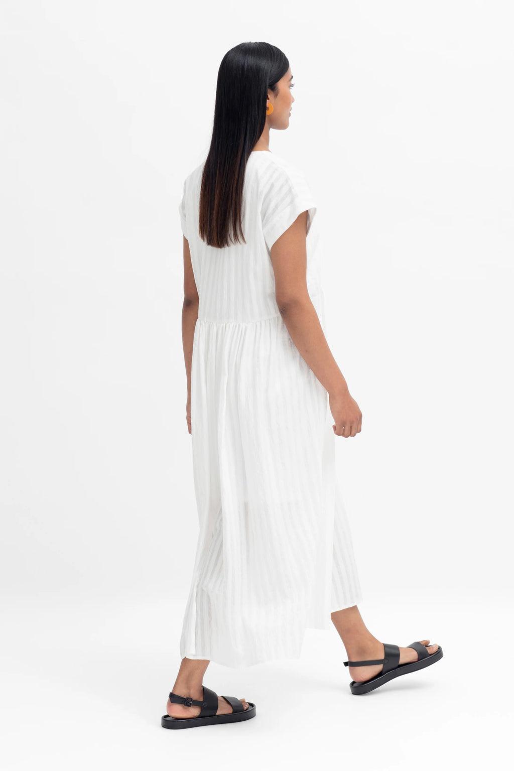 Elk Ond Dress- White