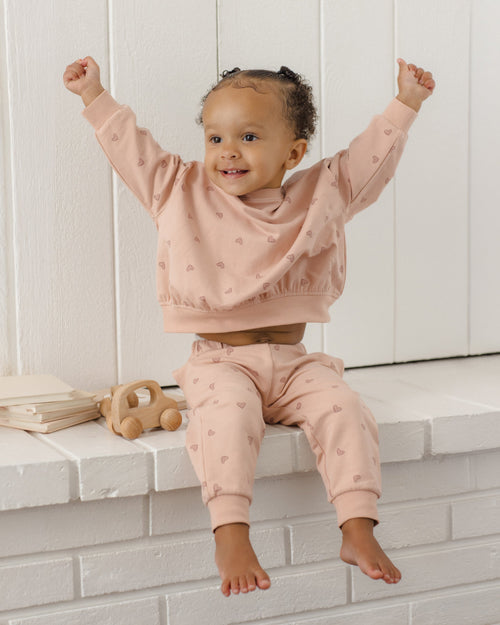 Quincy Mae Relaxed Sweatshirt - Hearts image 2