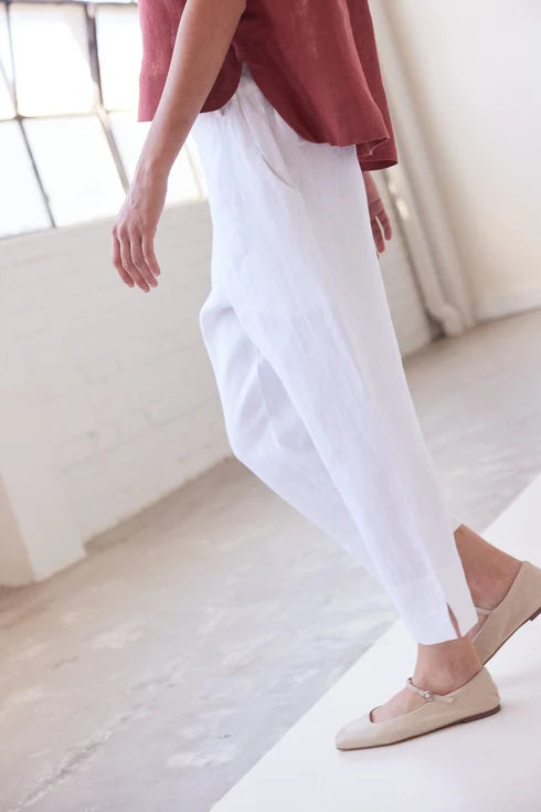 Eva's Sunday Walter Cropped Pant - White