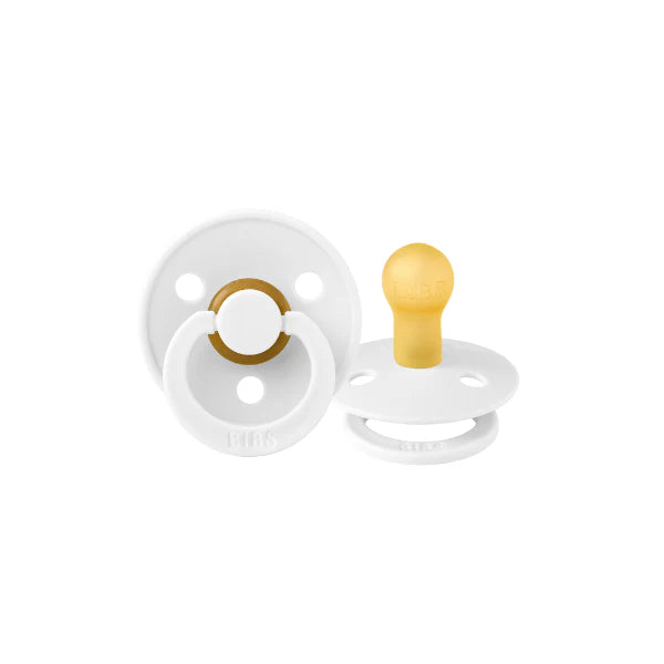 BIBS Colour Dummy - White (2 Pack)