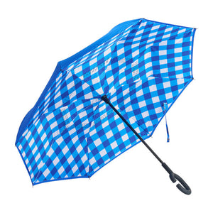 Reverse Umbrella- Cobalt Check