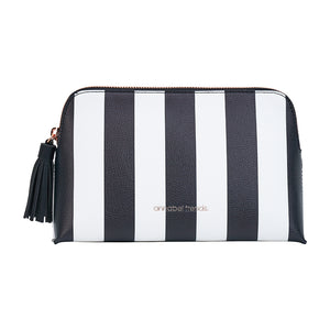 Vanity Bag- Black & White Stripe
