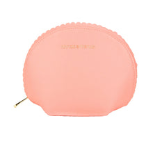 Load image into Gallery viewer, Scalloped Vanity Medium Pouch- Peach
