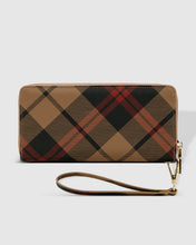 Load image into Gallery viewer, Jessica Wallet- Plaid Chocolate
