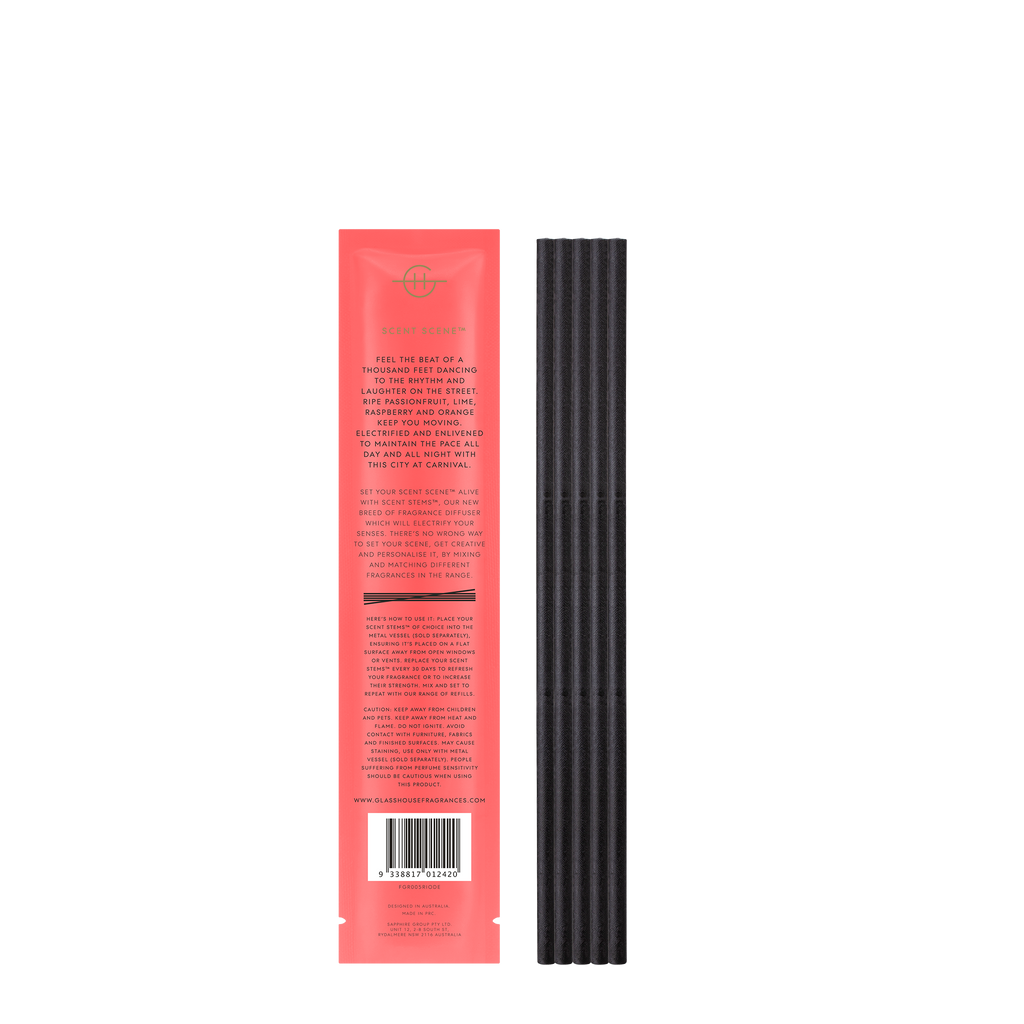 Glasshouse One Night In Rio - Replacement Scent Stems