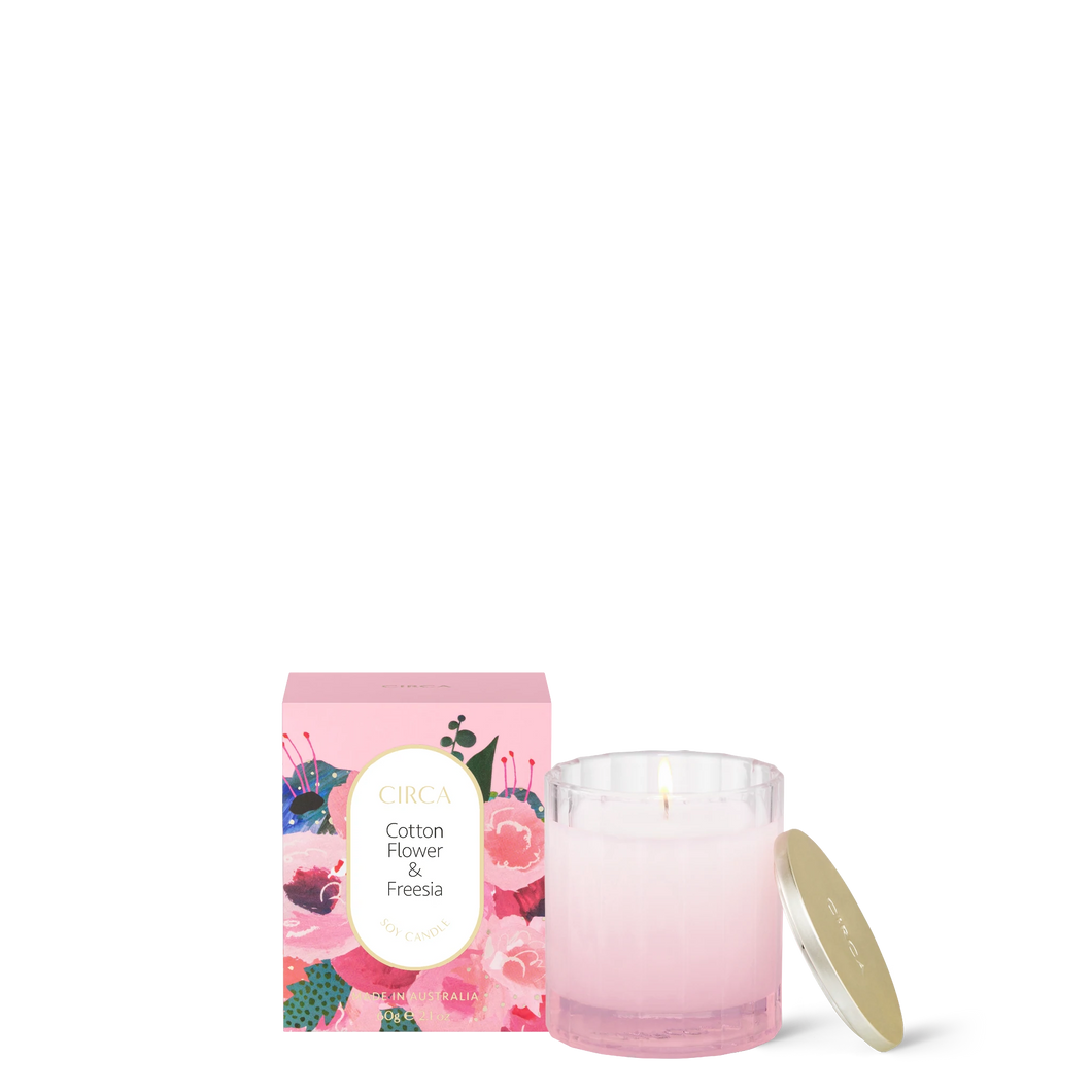 Cotton Flower & Freesia - 60g Candle