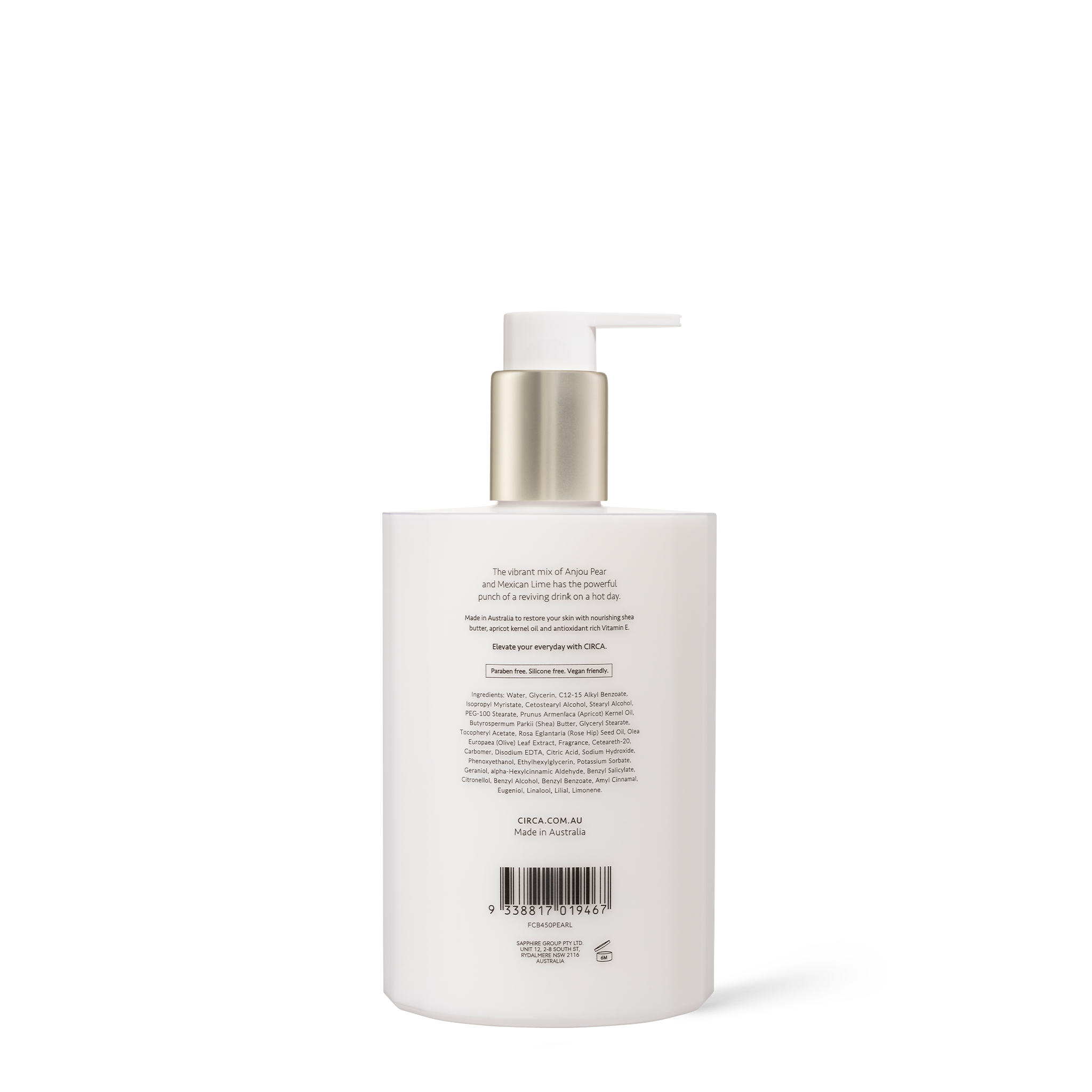 Circa Home Pear & Lime 450ml Hand Lotion