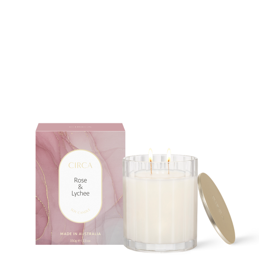 Circa Home Rose and Lychee 350g Candle