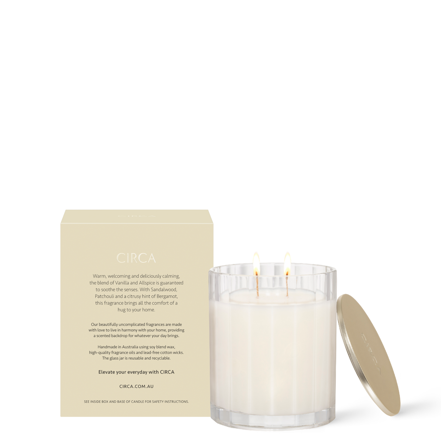 Circa Home Vanilla Bean & All Spice 350g Candle