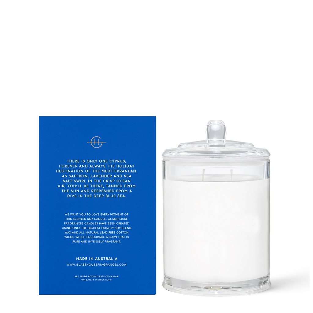 Glasshouse Diving Into Cyprus - Candle 380g 