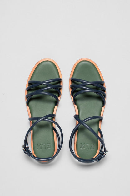 Elk Peder Sandal - Navy/Green