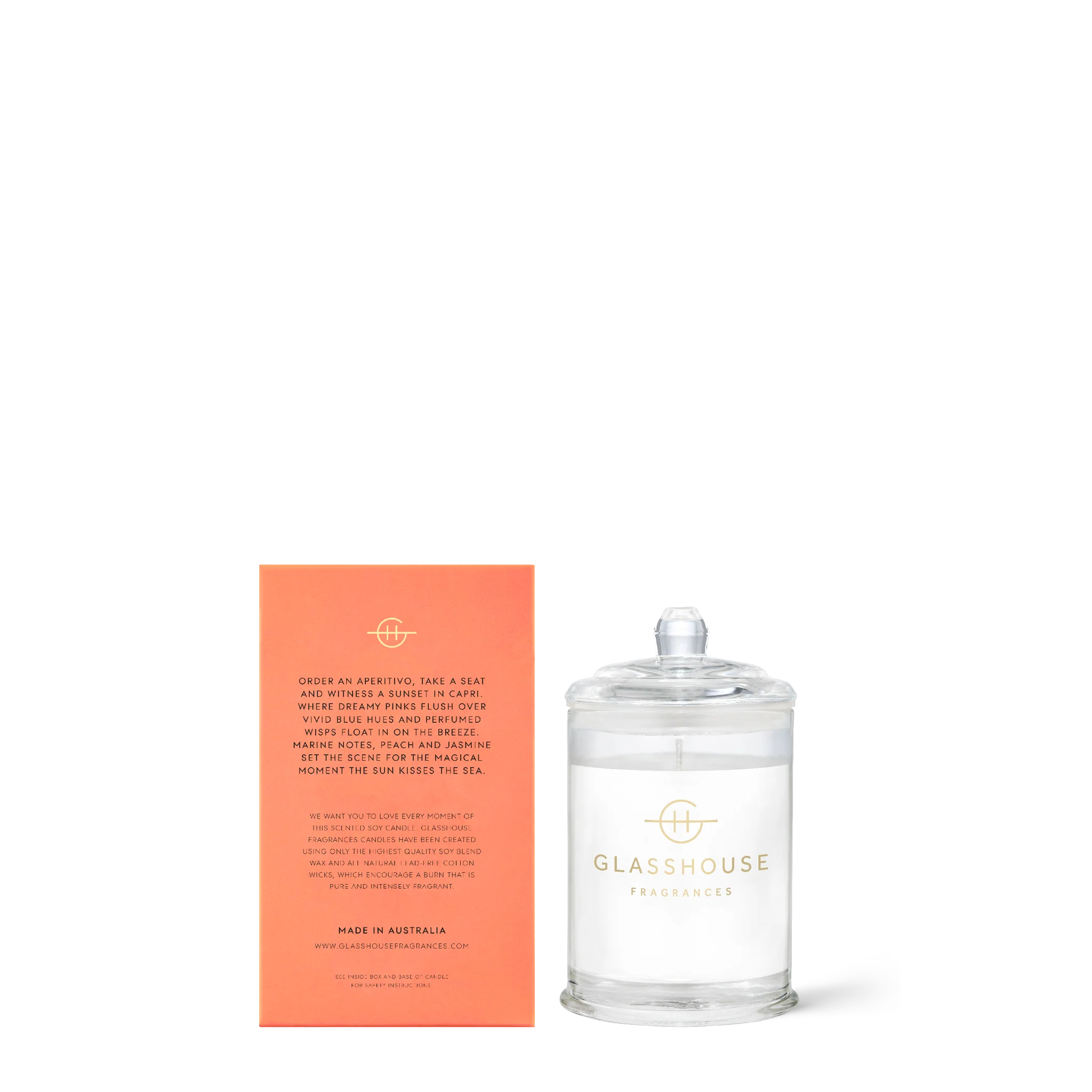 Glasshouse Sunsets in Capri- 60g Candle