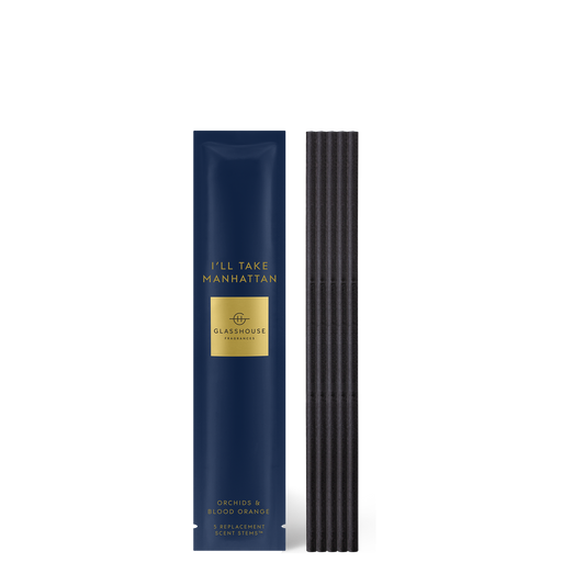 Glasshouse I'll Take Manhattan - Replacement Scent Stems