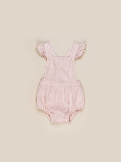 Huxbaby Rainbow Sparkle Frill Playsuit- Rose & Rainbow